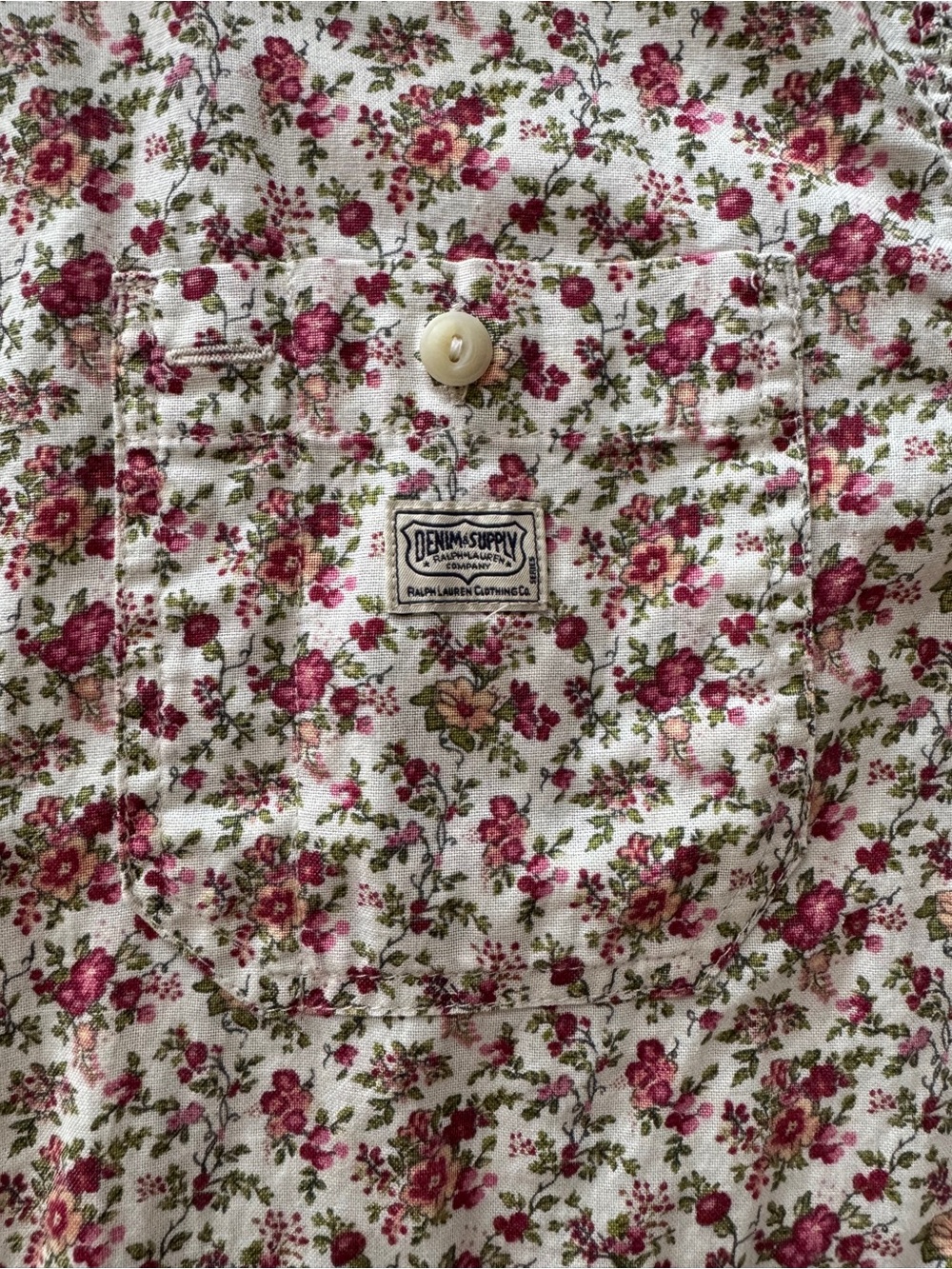 Vintage Ralph Lauren Denim & Supply Floral Shirt Size L